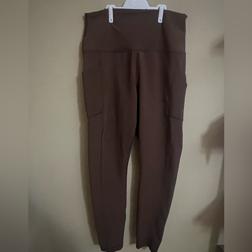 90 Degree By Reflex Brown Women's Leggings